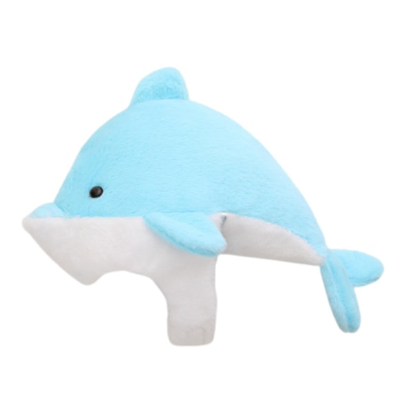 Cosplay Headgear Ultra Soft Keep Warm Photo Performance Prop Cartoon Dolphin Plush Cosplay Cap for Photo Studio（Blue）