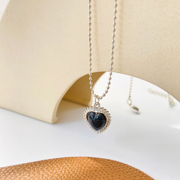 Gotisk hjerte-halskjede, hjerte-choker, gotisk smykke, Halloween-jule-valentinsdag-smykkegave til kvinner