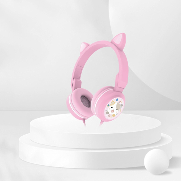 Gamingheadset - Trådbundet headset för stationär dator och bärbar dator med mikrofon - Röstheadset 20240409 (rosa)