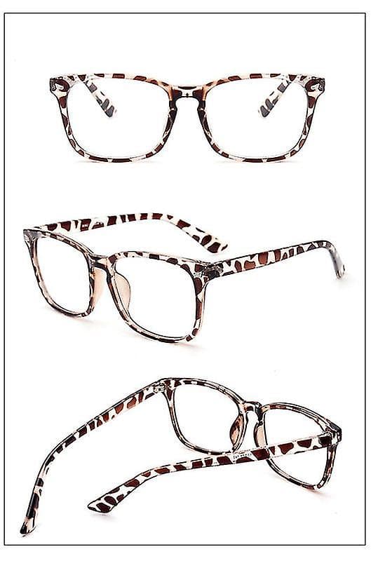 Vision Platta Glasögon Retro Metallfodral Glasögonbåge