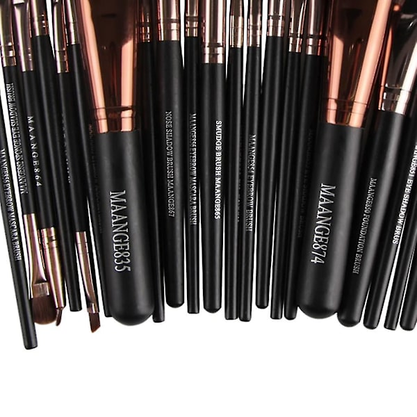 Sminkborstar Professionella Sminkborstar Set 22st Foundation Blending Blush