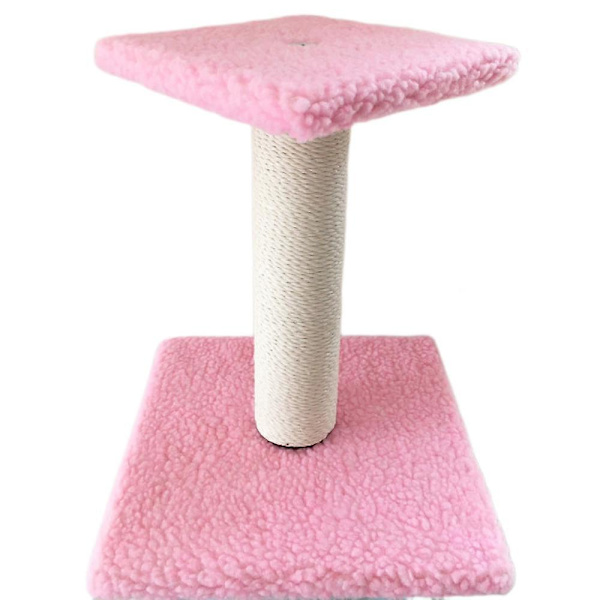 Katt leksaker, klösträd, säkra katt leksaker dubbelskiktsdesign idealisk för familjer med flera katter stimulerande lek och motion (rosa)