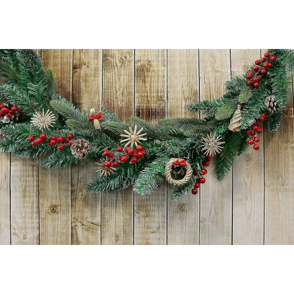 56-delad halmstjärneset - Julgransdekorationer - Halmhängen