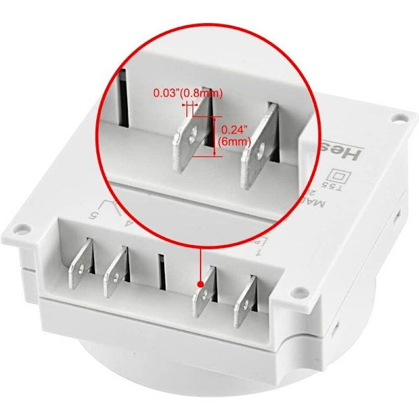 CN101A DC12V 16A SPST Digital LCD Programmerbar Timer med Vattentät Kåpa - Vit