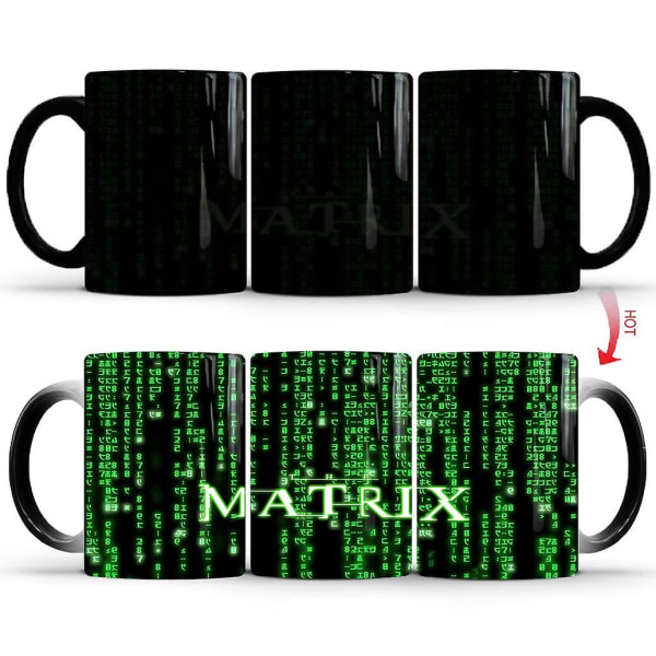 Färgförändrande värmekänslig keramisk kaffemugg
