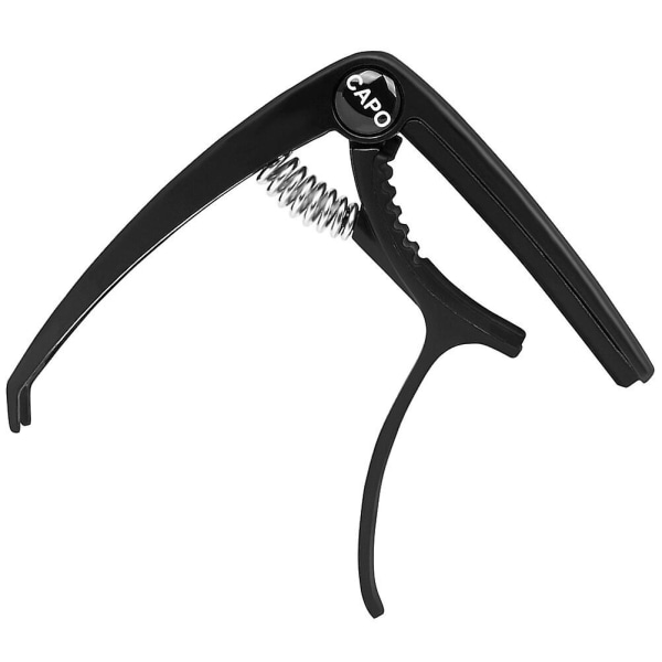 Metallgitarr Capo Akustisk Gitarr Capo Elektrisk Gitarr Capo Basgitarr Capo Gitarr Tillbehör (1.5X7.5X9cm, svart)