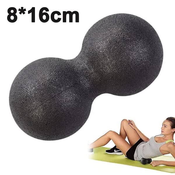 Massasjeball | EPP Akupressur Peanøttball - 8*16cm Svart