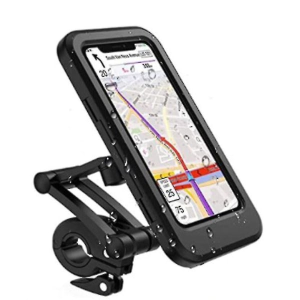 Cykel Mobiltelefon Hållare, Vattentät Smartphone Hållare Med Touch Screen, 360 Rotatab