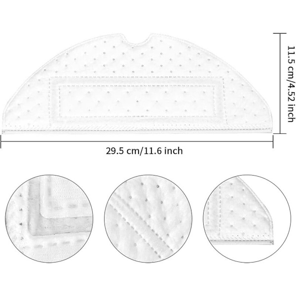 20-pack mopptillbehör till Roborock S7 MaxV Ultra / S7 MaxV / S7 Plus / S7 Max / S7 dammsugare, engångsmoppar till Roborock S7