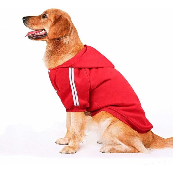 Afslappet hundetøj med hætte til kæledyr Blødt og behageligt vintertøj til mellemstore og store hunde Sort 5XL