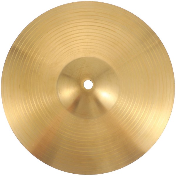 10-tums brass hi-hat cymbal lämplig för nybörjare percussion instrument (guld) (24.30X24.30X0.20CM, guld)