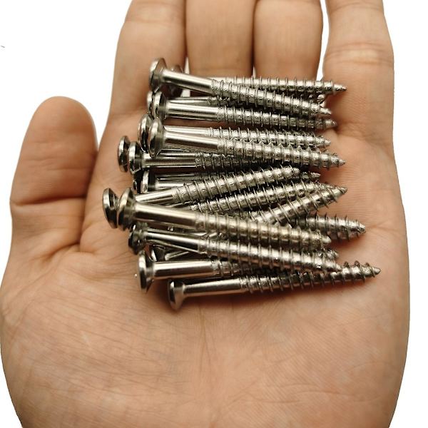 20 elektriske gitarhalsbeskyttelsesskruer for Fender Strat Tele