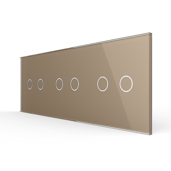 Golden C7 3c2 222mm*80mm Hvit Perle Krystallglass For Bryter