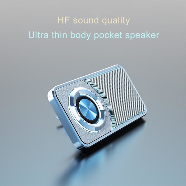 Bluetooth-högtalare Trådlös Bärbar Högtalare Med Stereoljud R-ich Bass Inbyggd Mikrofon FM-radiohögtalare 20240342（Blå）