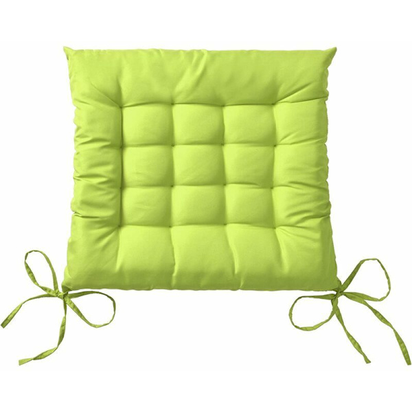 Lea trädgårdsstolsdyna - Set om 4 - Bekväm och tjock utomhusdyna - Perfekt för inomhus och utomhus - 40x40x5 cm - Äppelgrön