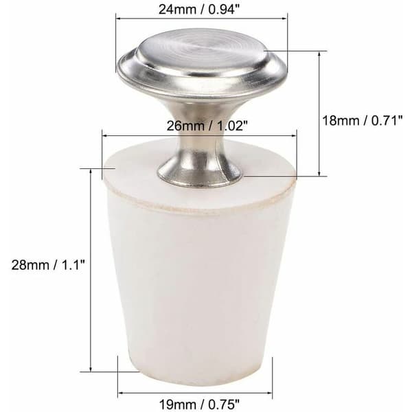 Gummipropp Stopp Vinterförvaring Poolrörshål 19mm-26mm 2-pack.