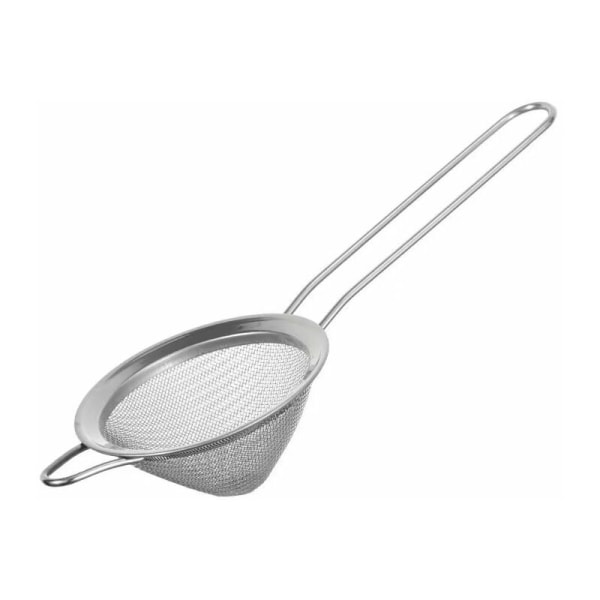 Cocktail sil i rostfritt stål med pincettverktyg med omrörningssked - Sil, sil/finmaskig sil, silver