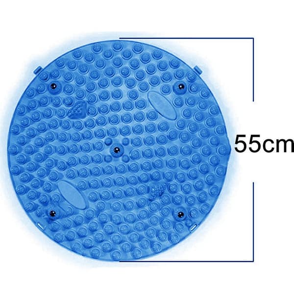 Fodmassager Refleksologi Måtte med Magnetterapi Akupressur Disk（Blå）