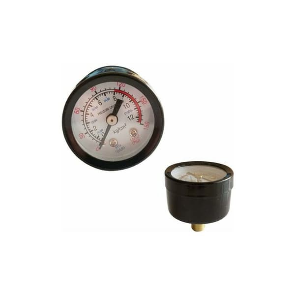 Tryckregulator för luftkompressor 1/4 pneumatisk regulator, tryckregleringsventil med koppling 180psi 12bar (trevägsventil)