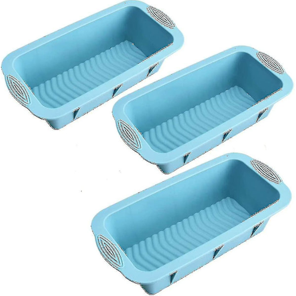 Silikon Bakeform Sett Kakeform Rektangel Brødform Non Stick For Stekeovn Mikrobølgeovn Bakeform