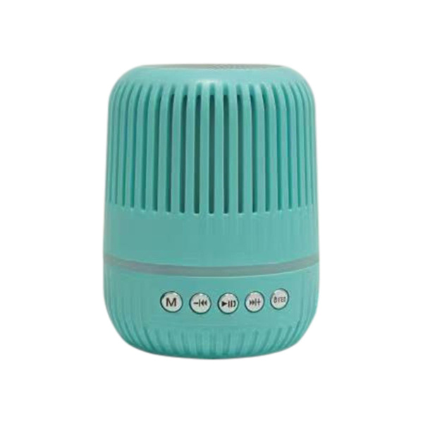Mini trådlös Bluetooth-högtalare utomhus bärbar plug-in-kort U-disk multifunktionell sju-färgade lampor Bluetooth liten stereo（Grön）