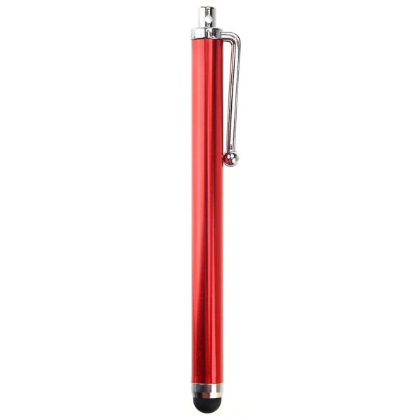 2 stylus pens with rubber contacts (red) red)