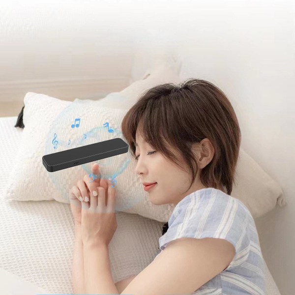 -Conduction Sleep Speaker Sleep Trådlös Bluetooth Headset-irritation Mini Bluetooth -högtalare Bluetooth.3 Lång räckvidd utan fördröjning och strålning（Svart）