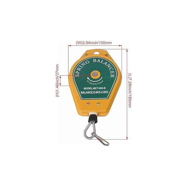 Fjäderpenna med monteringslinjer 0,6-2 kg