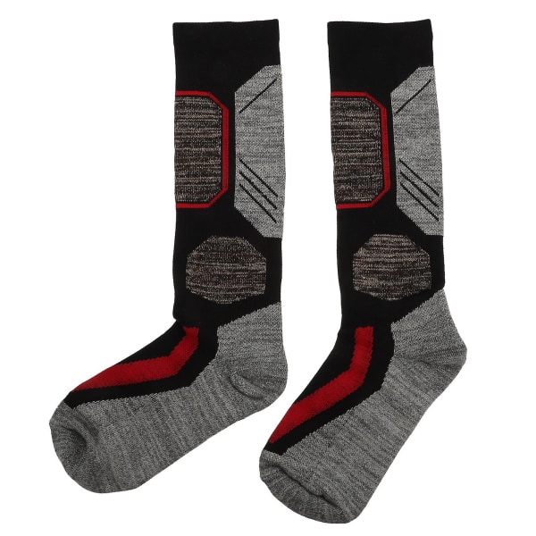 1 par udendørs sportsstrømper, fortykkede vandrestrømper, svedabsorberende sokker (40X23CM, flerfarvet)