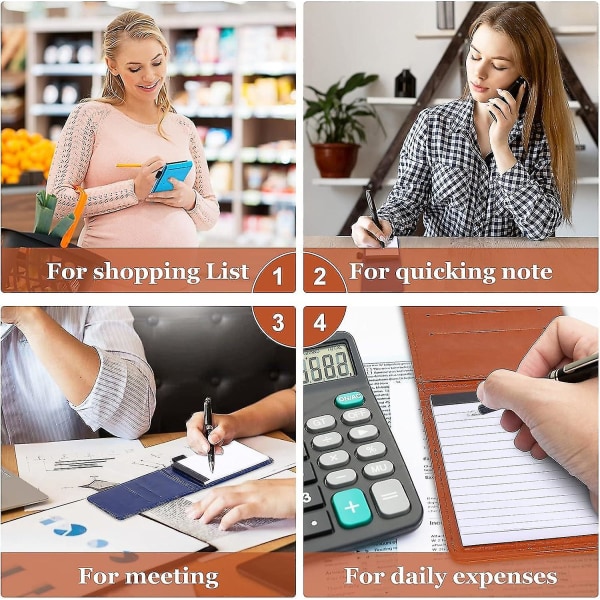 Multifunktionell fickplanerare A7 Pu läder anteckningsblock anteckningsbok, minianteckningsbok med penna, kommersiell agenda multifunktionell anteckningsblock kontor anteckningsblock