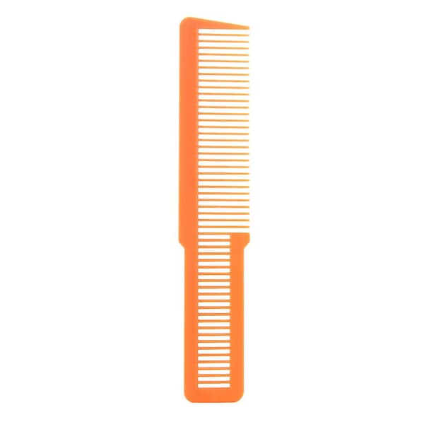 Barber Comb Flat Top Clipper Comb - Liten 8\" Lång - Clipper Comb Orange（Orange1)