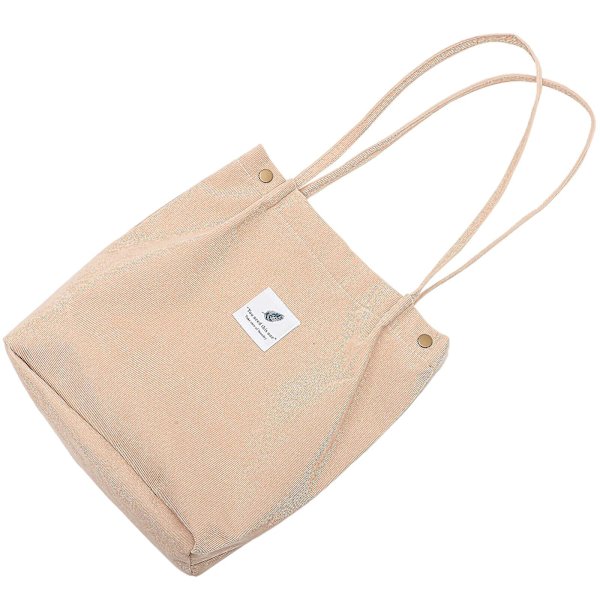 Handväska Dam Canvas Handväska Herr Canvas Handväska Stor Kapacitet Handväska (34.00X30.00X12.00CM, Beige)