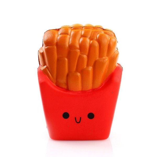 Simulering Pommes Frites Doftande Squishy Långsamt Stigande Mjukt Fylld Kläm Leksaker Barn Vuxna Stressavlastning Leksak 12*10 Cm