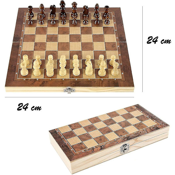 Memory Match Stick Chess, Memory Chess Wood, Träminne Schack, Memory Chess
