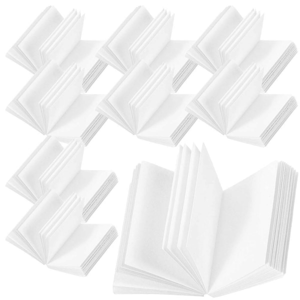 50-piece dollhouse book model decoration miniature book DIY blank mini book photo prop (2.1X1.6X0.3CM, white)