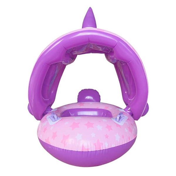 Ny baby float med baldakin - 6-24 måneder, baby svømme float med splash & play aktivitetscenter sikkerhedssæde（Grøn）