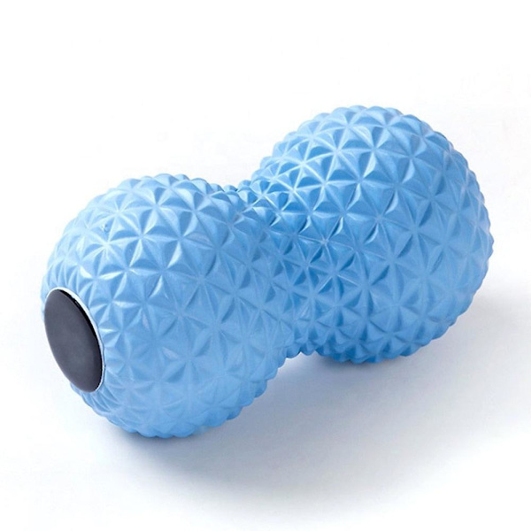 Yogamassage jordnötsboll skumrulle miljövänlig (blå)