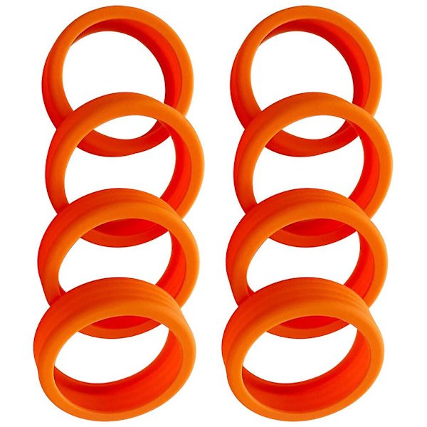 8-delad resväskehjulsöverdrag, bagagebensöverdrag, bagagebensöverdrag, bagagebenskydd (5,20X5,20X1,50CM, orange)