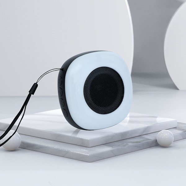 Bärbar RGB Cool 5.0 Bluetooth Audio HIFI Ljudkvalitet Utomhus Trådlös, Inbyggt Batteri Svart（Svart）