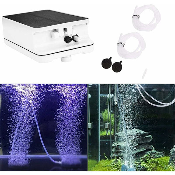 Vattentät syrepump - Vattentät solsyrepump luftpump för utomhuspool nödsituation