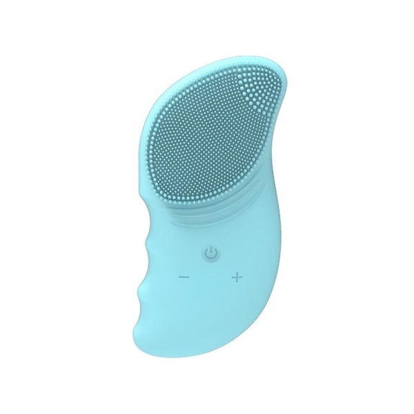 Mini ansiktsborste med ansiktsrengöringsborste massager (blå)