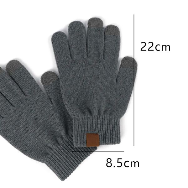 Damvantar Touchscreen Stretch Thermo Magic Handskar Varm Stickad Fodrad