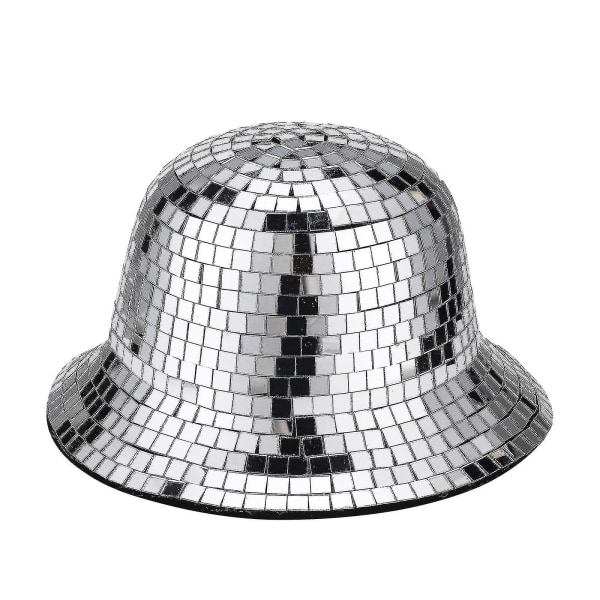 Disco Ball Hat Vit Paljett Hatt Disco Ball Festival Visir Disco Party Hat Dekoration
