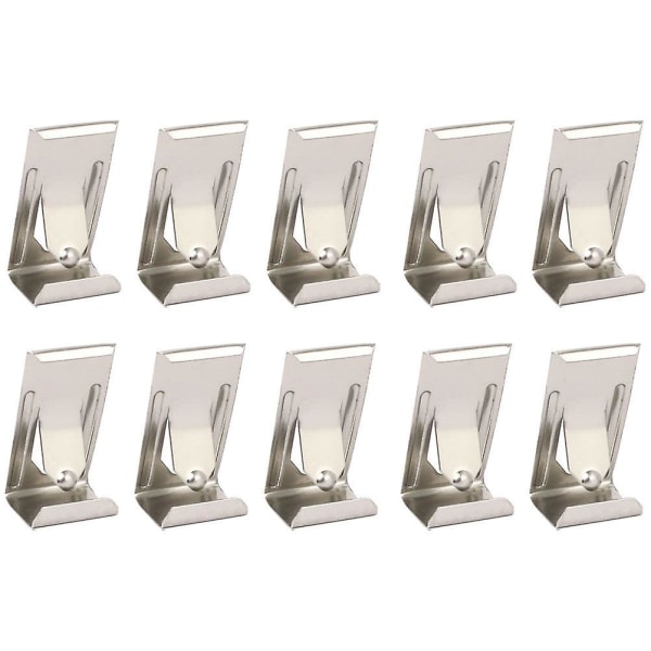 50 pieces photo frame metal spring swivel clip clothes hanger hook accessories (2.70X1.40X1.00CM, silver)