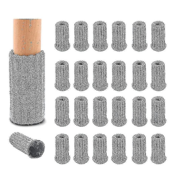 16-pack stolskydd i stickat material