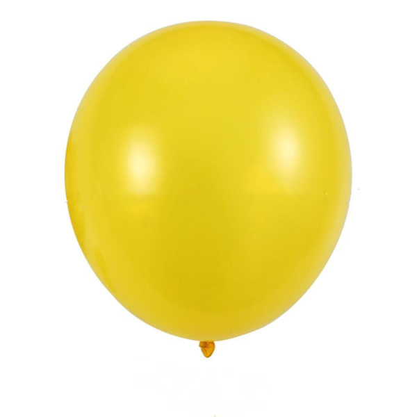 Heliumballonger, 50 st 18 tum matta latexballonger för bröllop, examen, dekoration flickor eller pojkar födelsedagsfest (gul)
