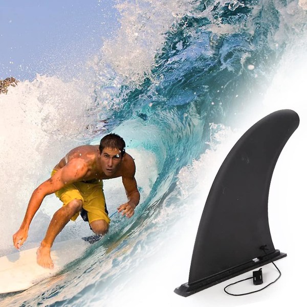9" surfefinner, sikkerhetsforsterkede paddleboardfinner, tynn nylon for surfing, surfebretttilbehør, senterfinne for lange padlebrett