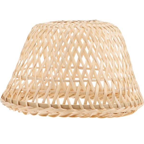 Small lampshade bamboo retro style lampshade barrel lampshade (ivory)