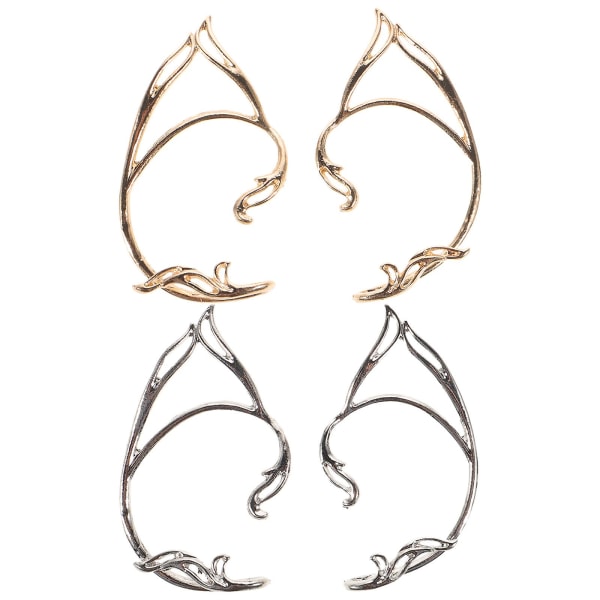 Et par alve øreklips øreringe enkle øreclips, ikke-piercede kvinders øreringe (8X5CM, som vist på billedet)