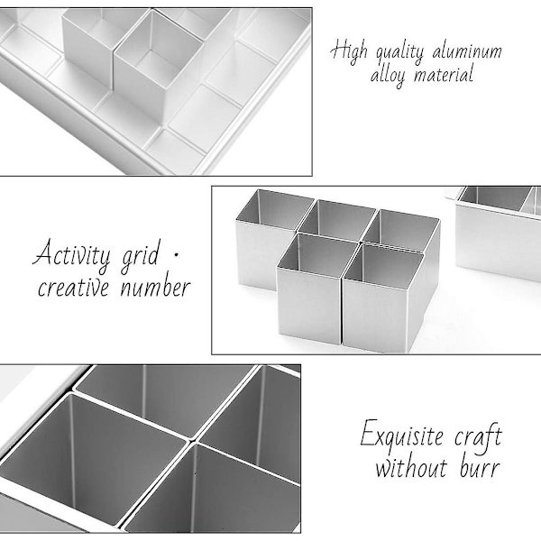 Bageform tal numre og bogstaver kageform kageform stor rektangulær bageform aluminium
